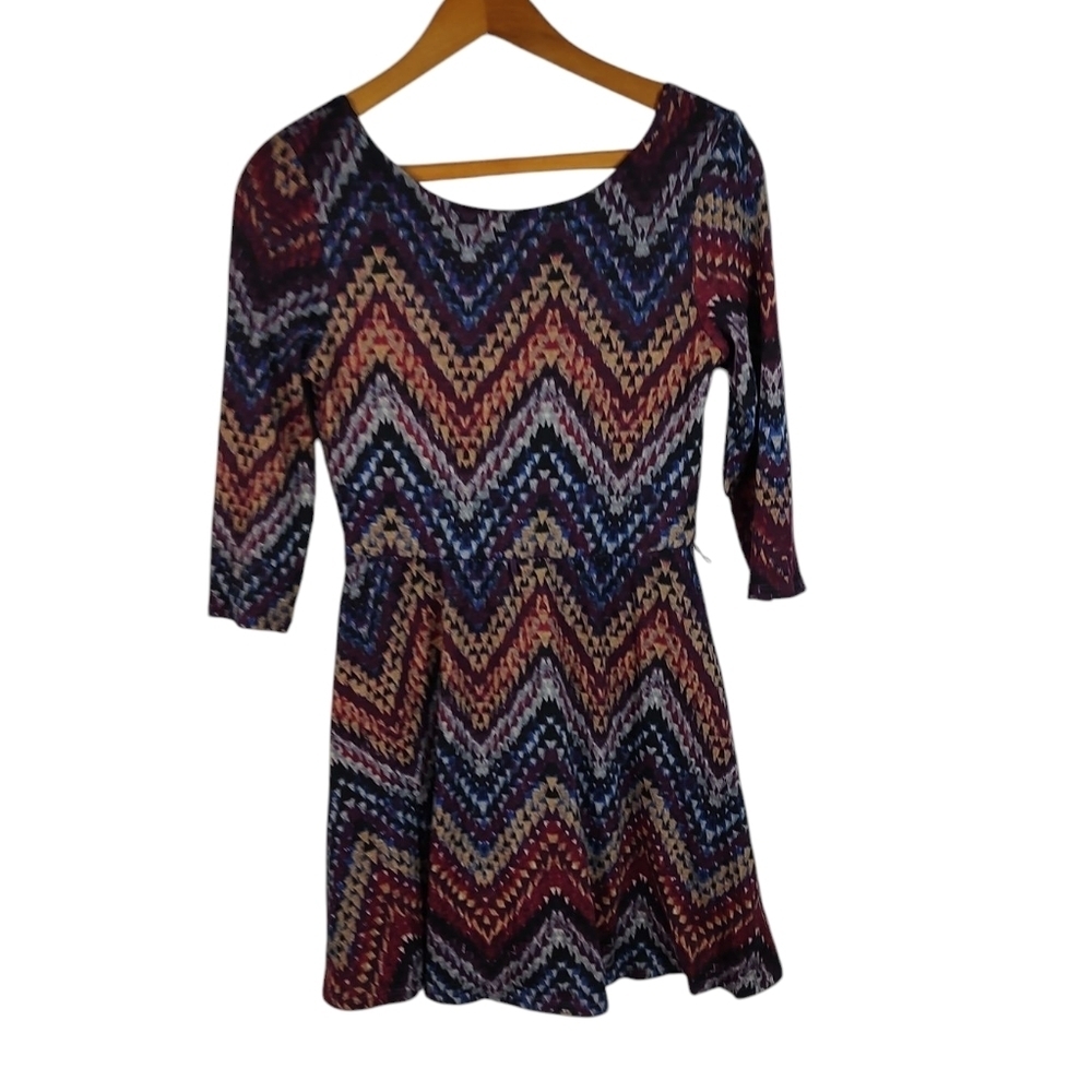 Lily Rose Juniors Chevron Pattern Dress Mini